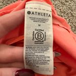 Athleta neon coral orange High Rise Mesh Racer Run 3" shorts size M Photo 4