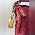 Coach  Vintage Style Deep Red Leather Handbag Photo 1