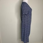 Michael Michael Kors Blue Giraffe Print T Shirt Dress Ruched Side Sz XL Photo 3