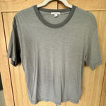James Perse  Women Basic Gray Crew Neck Short Sleeve T-Shirt Size 1 - Tissue Tee Photo 0