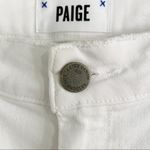 Paige  Denim Verdugo Crop White Distressed Raw Hem Designer Jeans Size 28 | 6 Photo 8