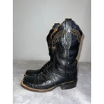 Lucchese Womens Vintage  Black Gold Cowboy & Western Boots Size 7 Photo 2