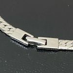 infinity Vintage NAPIER O-Ring Drop Pendant Shiny Snake Chain Silver Necklace Photo 12