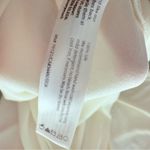 Eileen Fisher  Woman Silk Round Neck Long Sleeve Top in Cream white xl shirt Photo 3