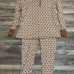 Little Sleepies Rust Rainbows Women’s pajama set, size large Brown Photo 0