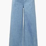 We Wore What NWT Zia Straight Leg Jeans Pull on Elastic Waistband Light Wash Denim Photo 0