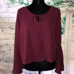 Polly & Esther Red Long Sleeve Top Photo 0