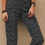 Flynn Skye Flynn‎ Skye Black Polka Dot Wide Leg Trouser Pants Size Small Photo 0