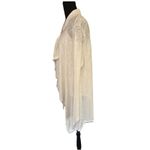 Bobeau  Cream Ivory Boho Shrug Poncho Lightweight Women’s Size M Photo 1