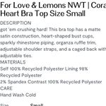 For Love & Lemons  Cora heart sequin top! Nwt Photo 4