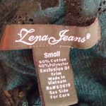 Lena Jeans S Gray Ribbed Lace Tank Top Photo 2