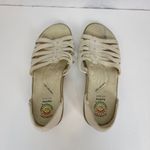 Earth Spirit Womens Shoes Size 8.5 Cream Leather Open To0e Slip On Photo 3