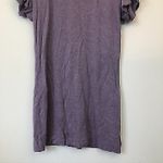 Loft ANN TAYLOR Outlet Lilac Purple Short Ruffle Sleeve T-Shirt / Shift Dress XS Photo 3