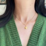 Handmade gold tone stainless steel chic statement star beam necklace🌟 Photo 5