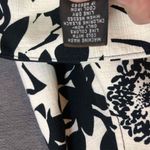 Merona Black Floral Casual Jacket Womens Medium Photo 3