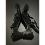 Van Eli Black Leather‎ Slingback Kitten Heels Womens Shoes Size 10 Photo 3