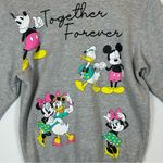 Disney Women’s Gray Mickey Mouse and Friends Together Forever Sweatshirt Small Photo 5