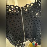 Elegant Black Lace Puff Sleeve Top Size M Photo 2