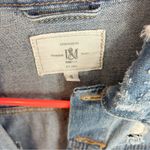 Papaya Distressed Denim Jacket Photo 4