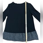 Anthropologie Angel Of The North Evi Black Gray Sweater Cashmere Wool Cotton S Photo 4