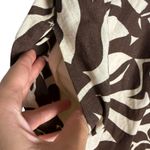 Abercrombie & Fitch  Tie Back Brown Babydoll Linen Maxi Dress Small Petite Photo 7