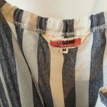 Marshalls Striped Jumpsuit with Waist Tie with Pockets Photo 2
