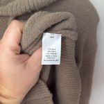 SO  Ribbed Khaki Brown Knit Cozy Fuzzy Pullover Hoodie Photo 5