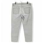 Eileen Fisher  Organic Cotton Boyfriend Jeans Gray Silver Size 14 Photo 3