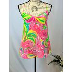 Lilly Pulitzer Dusk Camisole Racer Back 100% Silk Flamingo Print Size M Photo 2