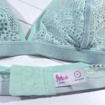 Flirtitude Bralette Lace Halter Pale Green-XL Photo 4