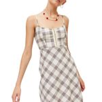 Urban Outfitters Keya Plaid Hook & Eye Mini Dress Photo 3