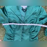Dressy satin suit jacket 🌹🌹 Green Size 10 Photo 3