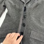Diane Von Furstenberg  Blazer Women 4 Black Grey Herringbone Georgica Jacket Wool Photo 10