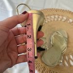 Escada Gold Strappy Heeled Sandals Size EU 38 Photo 9
