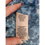 Nanette Lepore Cayman Blue Blouse Long Sleeves Flowy Fabric Nwt Elastic Cuff Med Photo 9