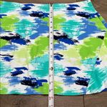 IBKUL Matilda Watercolor Golf Skirt Skort Turquoise Blue Green Size Large Photo 6