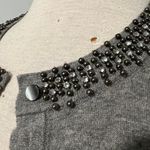 Ann Taylor Gray Silver Sequin Cardigan Sweater Photo 4