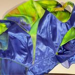 Cassandra Stone Mac Duggal Maxi Prom Dress Women Size 4 Rhinestone Y2K Cutout Green Photo 13