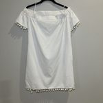 Willow & Clay Willow & Clay Off The Shoulder Pom Pom White Dress Size Small Photo 2