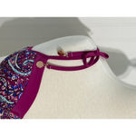 Nanette Lepore  Eugenia Plunge Molded  Bikini Top‎ Persian Paisley Raspberry 8 Photo 6