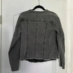 LOGO By Lori Goldstein 4/$25   Distressed Edges Denim Jacket Frayed Grey Sz 4 Photo 7