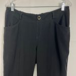 IMAN Womens Black Dress Pants Large Business Workwear Office Career Casual Wear Photo 2