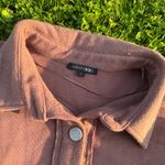 Papermoon button up sweatshirt Flannel Shacket Fall Size L Photo 1