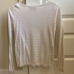 Loft  white boatneck sweater Photo 2