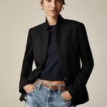 J.Crew Regent Long Sleeve Single Button Wool Suit Coat Jacket Blazer 2T Black Photo 1