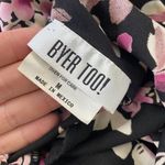 Byer Too Early 2000's Black Pink Mesh Cinched Floral Cowl Neck Midi Dress M Size M Photo 5