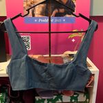 Princess Polly  Huxley Crop Top Blue Photo 3