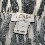 J.Crew  Size 0 Black White Ikat Print Sleeveless Blouse – Ruffle Neck Tank Top – Photo 1