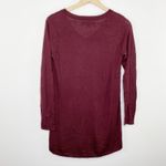 Apt. 9  Maroon V-Neck Long Sleeve Tunic Sweater Women's Size Small Petite SP Photo 4