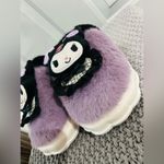Sanrio New  KUROMI size 7 BLACK PURPLE COLOR SO SOFT Photo 5